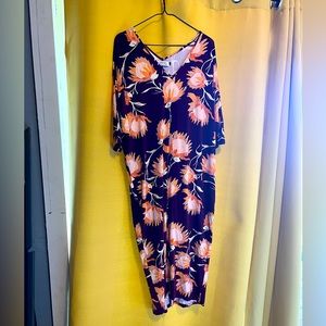 Ava Sky Plum Protea Dress Style Hayden